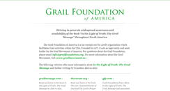 Desktop Screenshot of grailfoundation.org