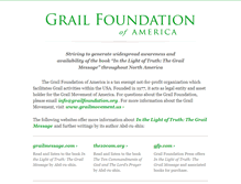 Tablet Screenshot of grailfoundation.org